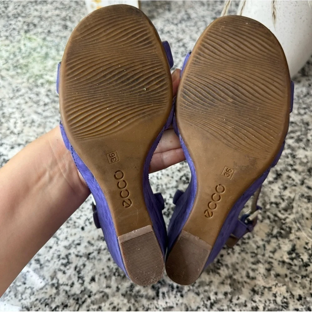 Ecco | Purple Wedge Heel Size 36